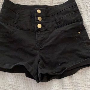 Refuge button up shorts